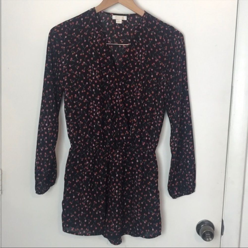 Finn & grace black cherry romper small